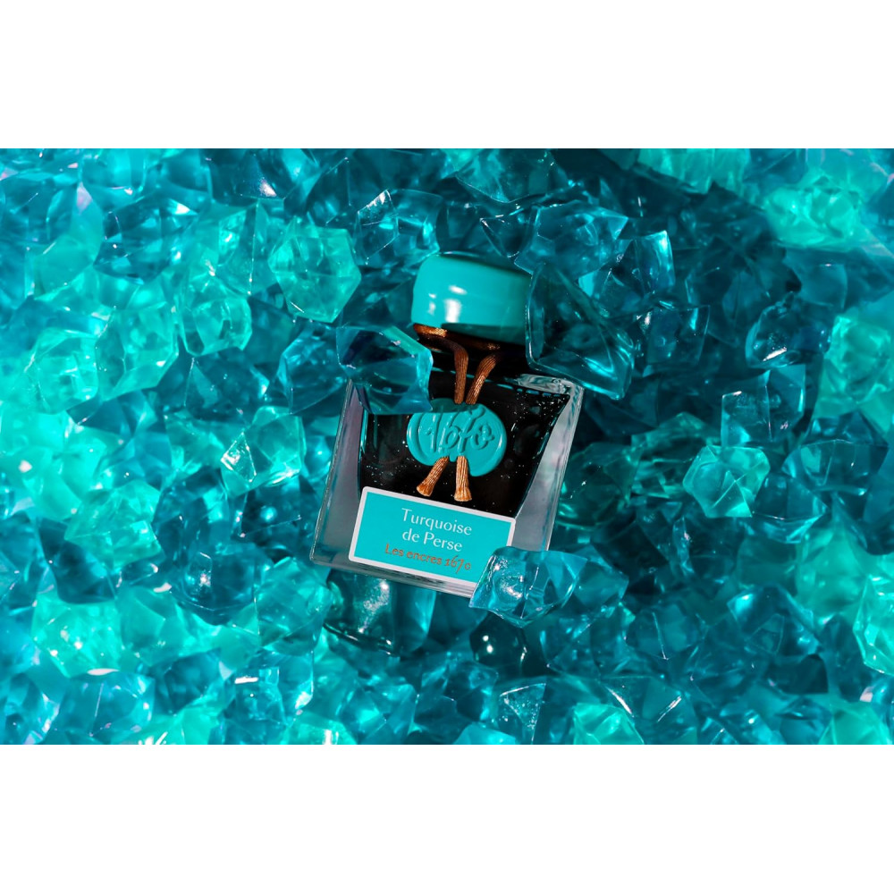 1670 Ink bottle - J.Herbin - Turquoise, 50 ml
