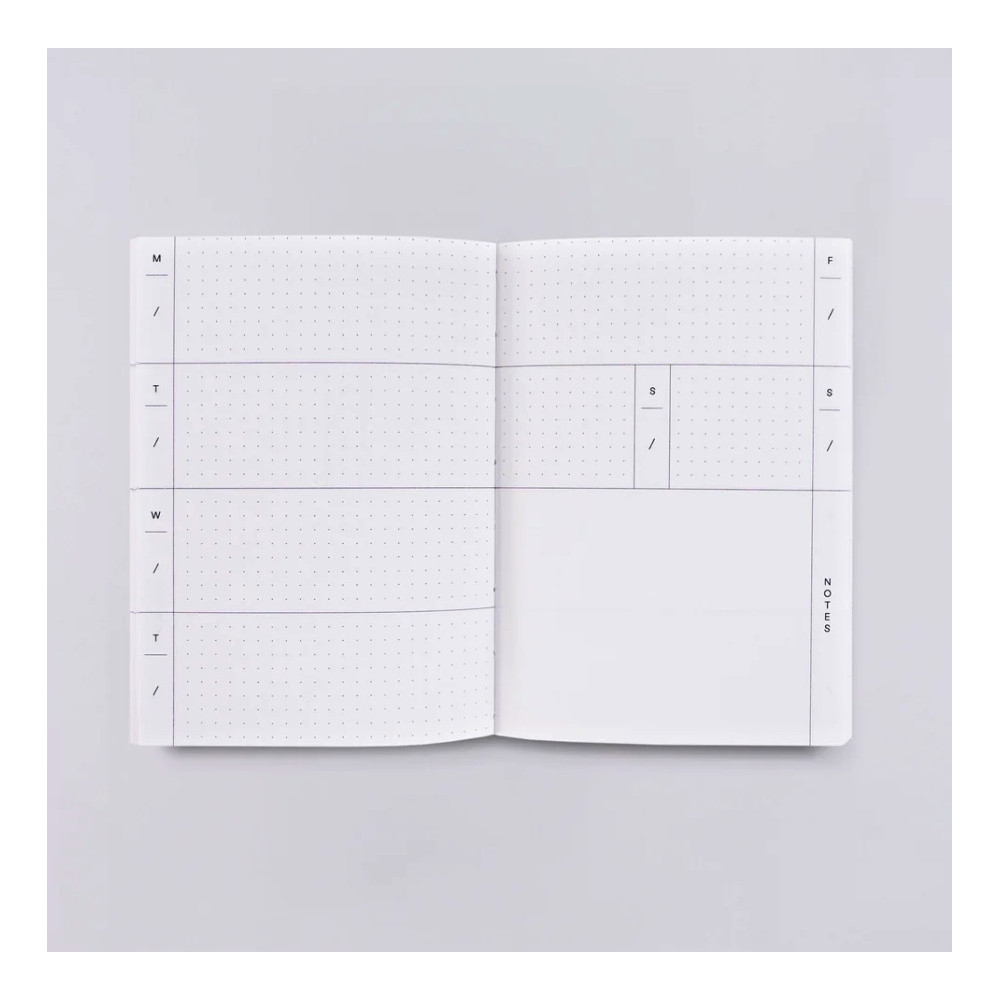 Undated weekly planner Moab A6 - The Completist. - 90 g/m2