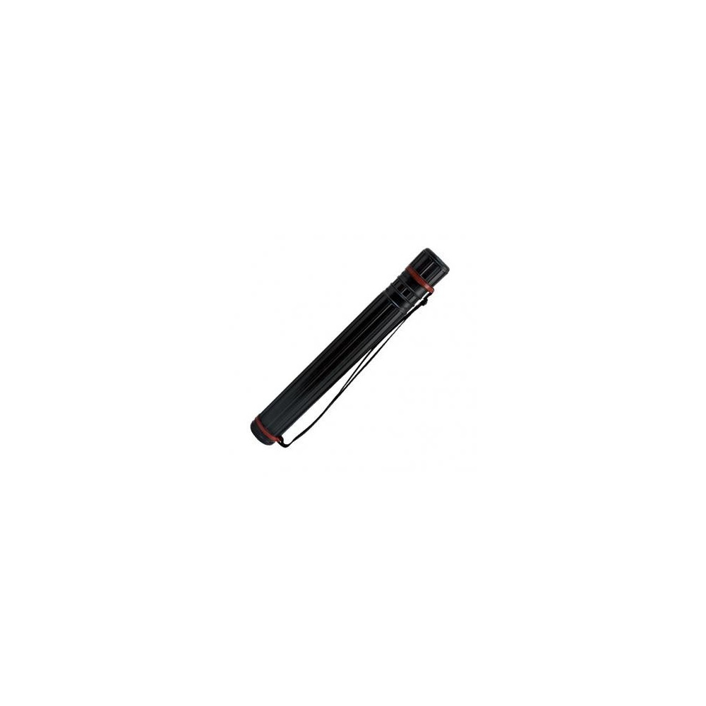 Tuba kreślarska, regulowana na rysunki - Leniar - czarna, 60-100 cm