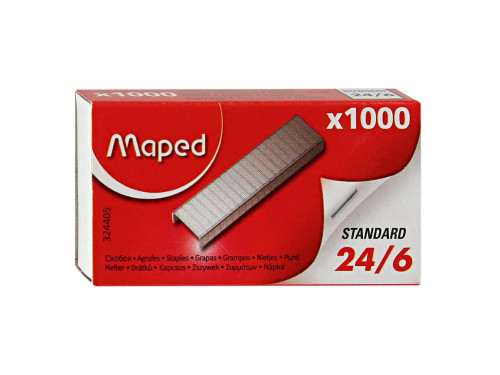 Zszywki metalowe 24/6 - Maped - 1000 szt.