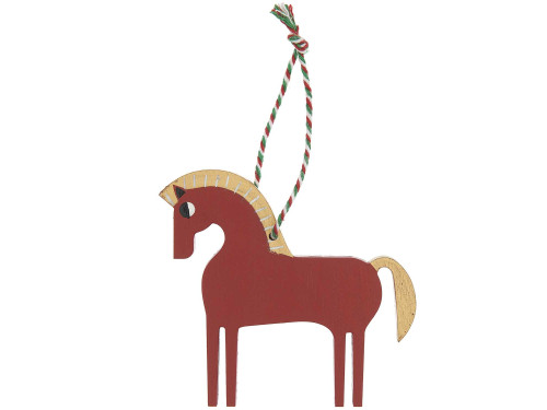 Wooden pendant Horse - Rico Design - red, 9 x 4 x 8,4 cm
