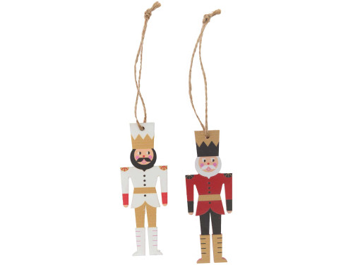 Wooden Christmas pendants Nutcracker - Rico Design - 2 pcs.