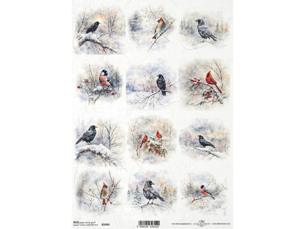 Decoupage paper A4 - ITD Collection - rice, R2490