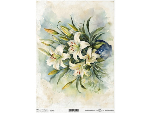 Papier do decoupage A4 - ITD Collection - ryżowy, R2459