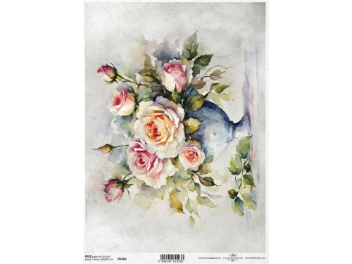 Decoupage paper A4 - ITD Collection - rice, R2461