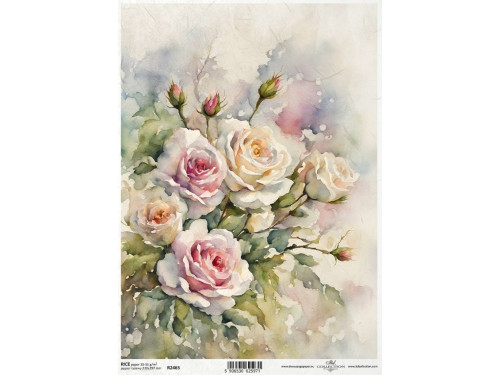 Papier do decoupage A4 - ITD Collection - ryżowy, R2465