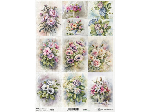Decoupage paper A4 - ITD Collection - rice, R2471