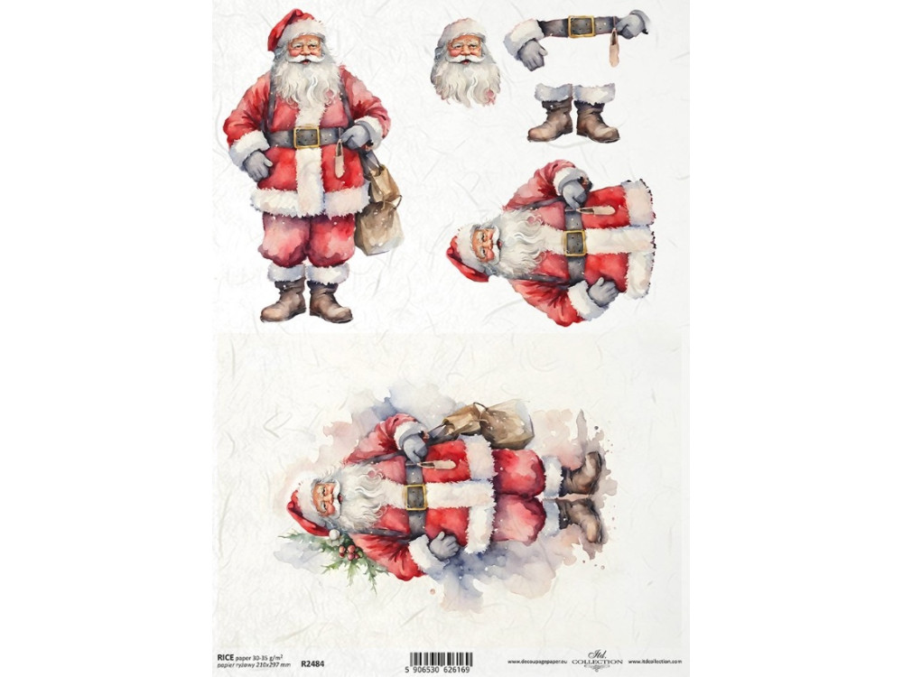 Papier do decoupage A4 - ITD Collection - ryżowy, R2484