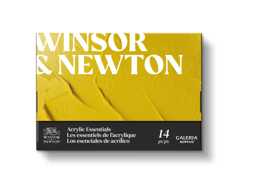 Set of acrylic paints Galeria with accessories - Winsor & Newton - 14 pcs.