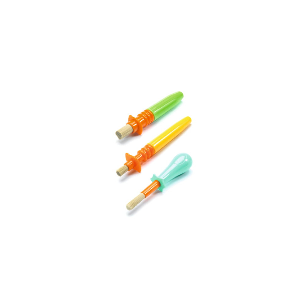 Set of ingenious brushes for kids - Djeco - 3 pcs.