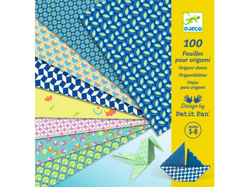 Origami paper Natsu - Djeco - 20 x 20 cm, 100 sheets