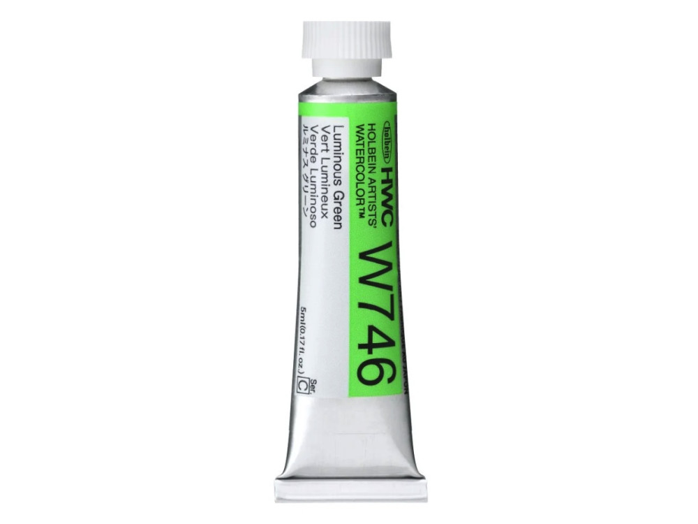 Artists' Watercolor paint - Holbein - Luminous Green, 5 ml