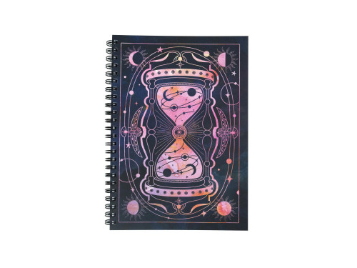 Spiral Notebook Mystery of Time A5 - Devangari - dotted, softcover, 120 g/m2