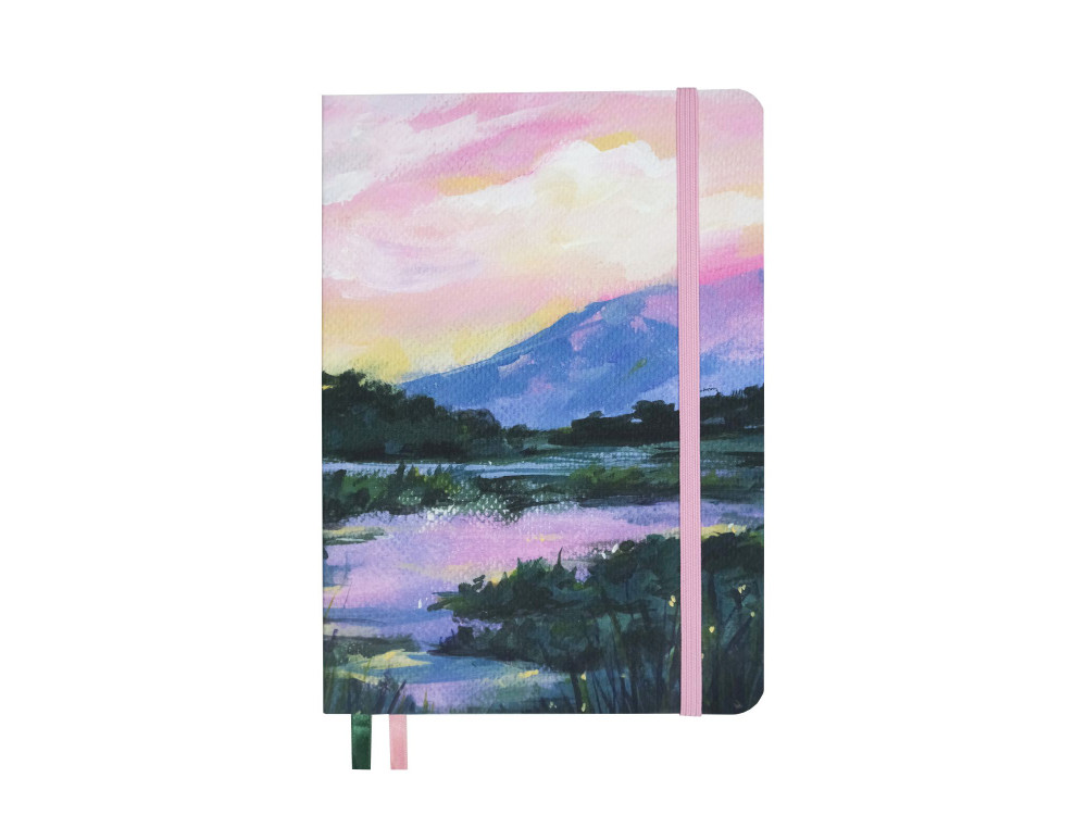 Notebook Serenity Valley A5 - Devangari - dotted, softcover, 120 g/m2