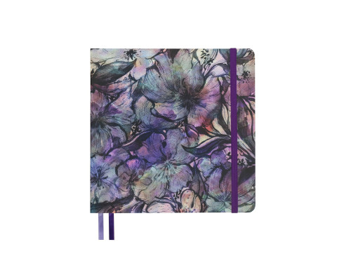 Notebook Blossom of Wind 20 x 20 cm - Devangari - dotted, softcover, 120 g/m2
