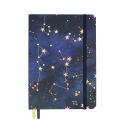 Notebook Shimmering Stars A5 - Devangari - plain, softcover, 120 g/m2