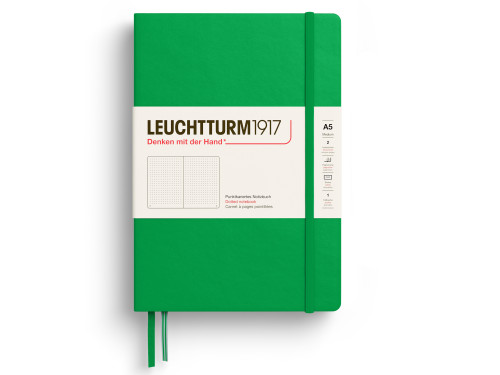 Dotted Notebook A5 - Leuchtturm1917 - Spring Leaf, hardcover