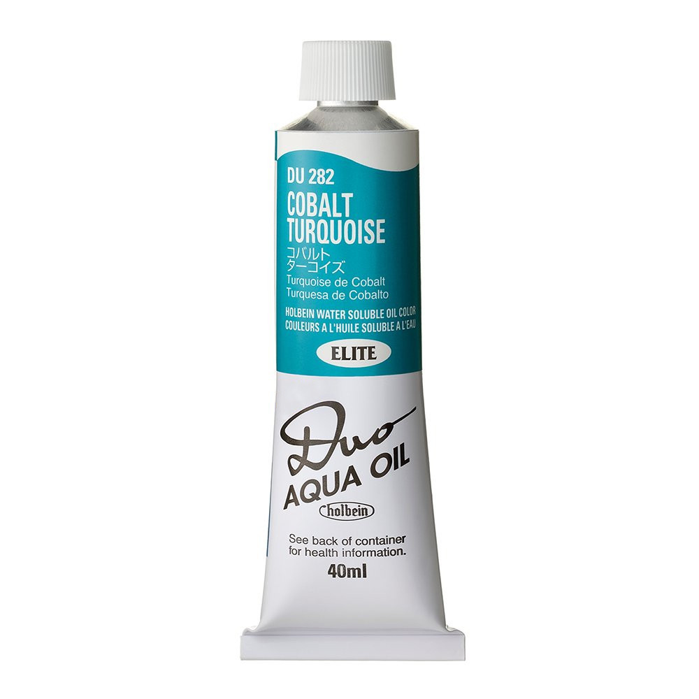 Farba olejna Duo Aqua Oil - Holbein - 282, Cobalt Turquoise, 40 ml