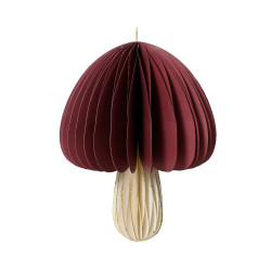 Paper bauble Mushroom - bordeaux, 20 x 26 cm