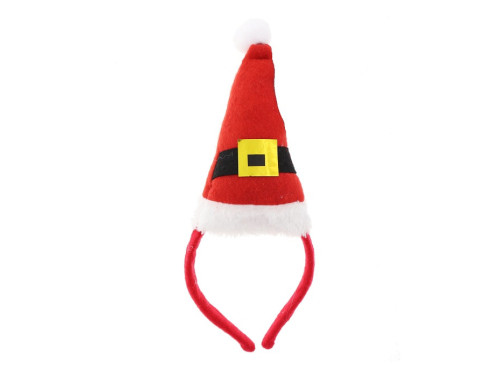 Santa Hat headband - red, 19 x 11 cm