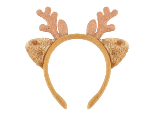 Reindeer Horns with Ears headband - brown