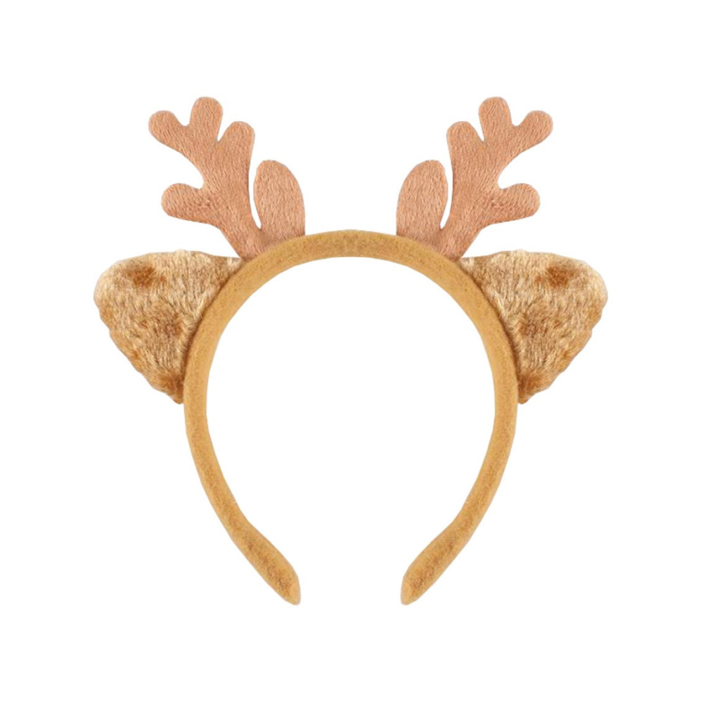Reindeer Horns with Ears headband - brown