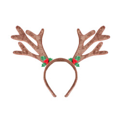 Reindeer Horns headband - brown