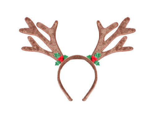 Reindeer Horns headband - brown