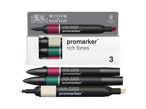 Promarker Set - Winsor & Newton - Rich Tones, 3 pcs.