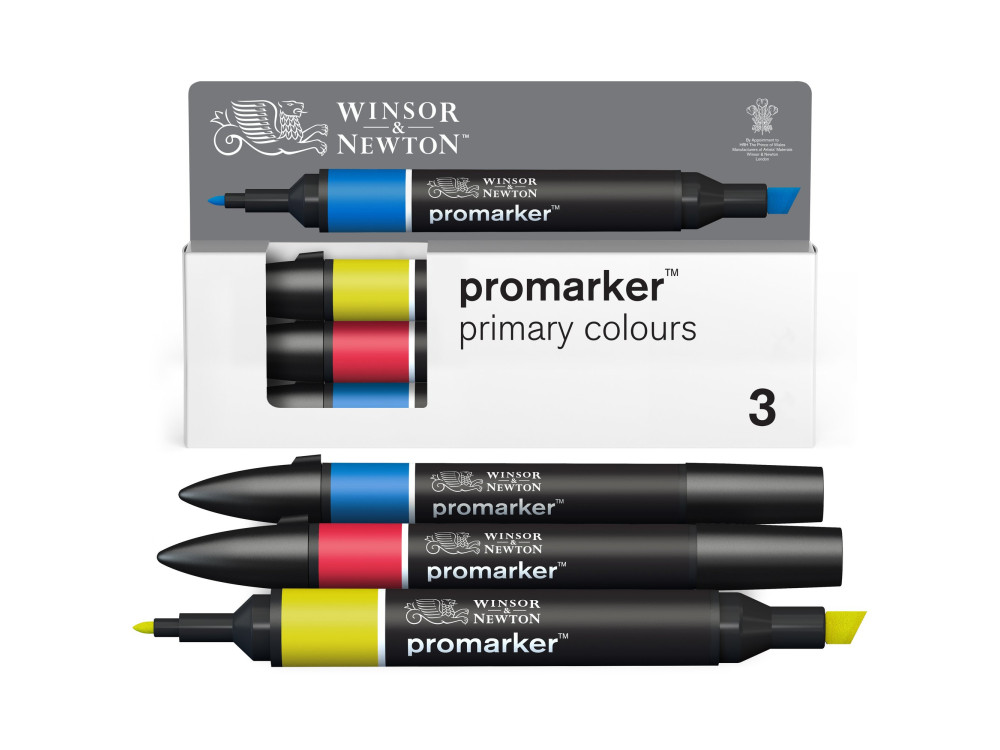 Zestaw Promarker - Winsor & Newton - Primary Tones, 3 szt.