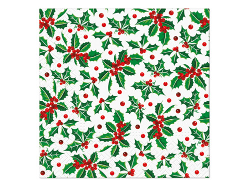 Serwetki ozdobne - Paw - Holly Pattern, 20 szt.
