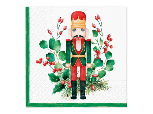 Decorative napkins - Paw - Composition With Nutcraker, 20 pcs.