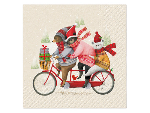 Decorative napkins - Paw - Bears Family, 20 pcs.