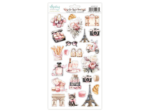 Set of paper stickers 15,2 x 20,3 cm - Mintay - See You In Paris