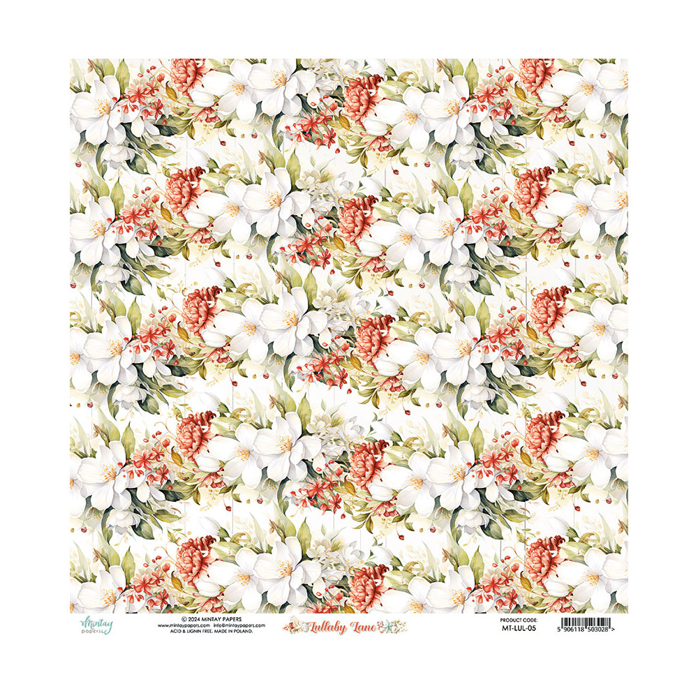Papier do scrapbookingu 30,5 x 30,5 cm - Mintay - Lullaby Lane 05