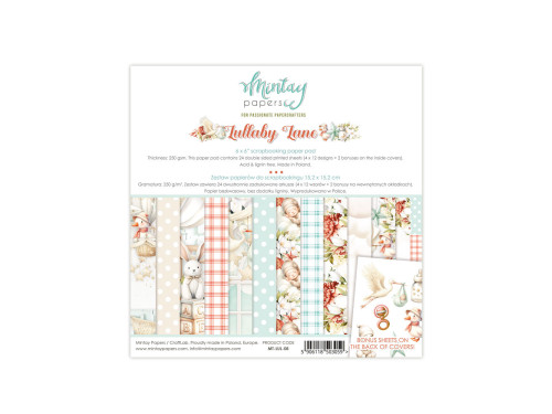 Set of scrapbooking papers 15,2 x 15,2 cm - Mintay - Lullaby Lane