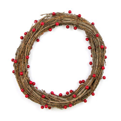 Christmas wreath with rowan berry - 32 cm