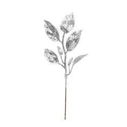 Eucalyptus glitter branch - silver, 20 cm