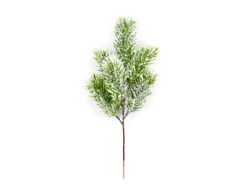 Christmas snow-covered Spruce branch - green, 30 cm