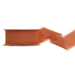 Chiffon ribbon - copper, 4 cm x 10 m