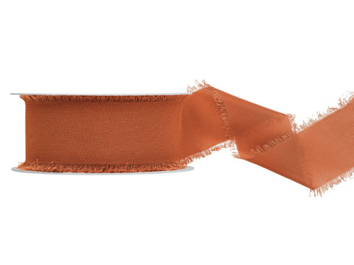 Chiffon ribbon - copper, 4 cm x 10 m