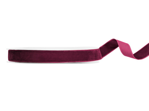 Velvet ribbon - purple, 1,5 cm x 10 m