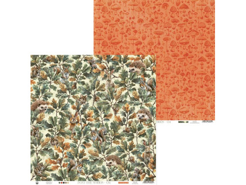 Scrapbooking paper 30,5 x 30,5 cm - Piątek Trzynastego - Into The Woods 04