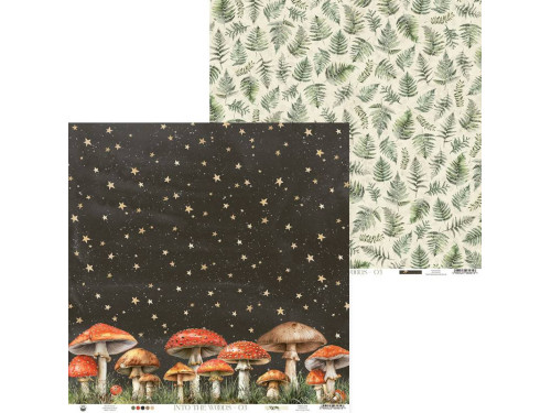 Scrapbooking paper 30,5 x 30,5 cm - Piątek Trzynastego - Into The Woods 03