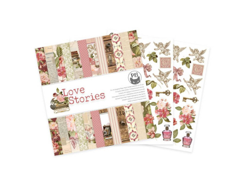 Zestaw papierów do scrapbookingu 30,5 x 30,5 cm - Piątek Trzynastego - Love Stories