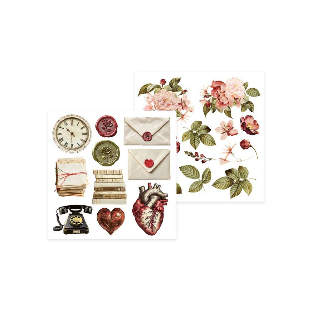 Zestaw papierów do scrapbookingu 15,3 x 15,3 cm - Piątek Trzynastego - Love Stories