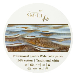 Blok do akwareli Professional Watercolor - SM-LT - biały, okrągły, 16 cm, 300 g, 20 ark.