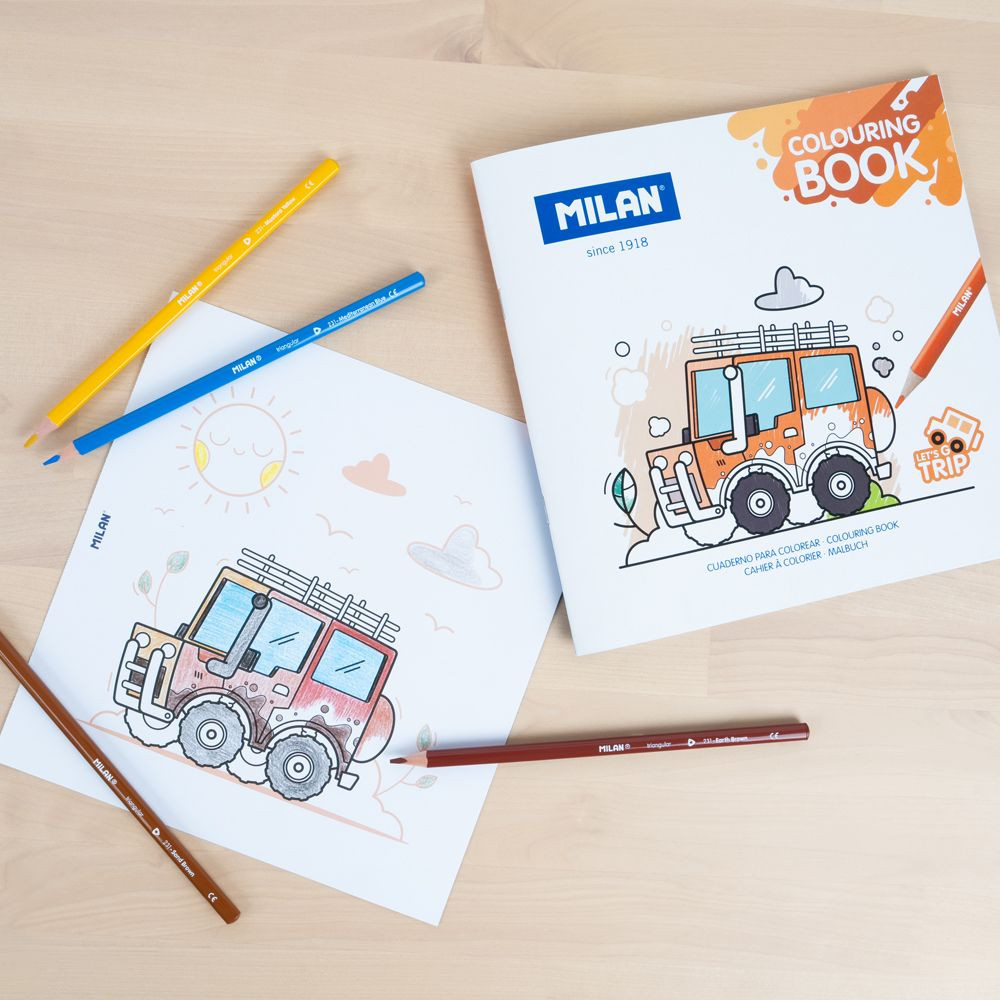 Coloring Book Let's Go Trip - Milan - 20 drawings
