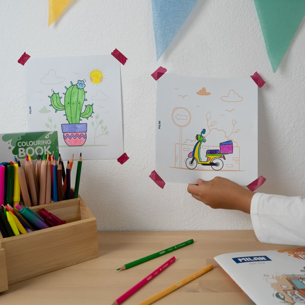 Coloring Book Let's Go Trip - Milan - 20 drawings