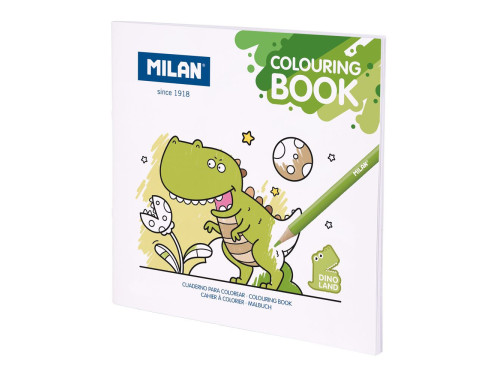 Kolorowanka dla dzieci Kraina Dinozaurów - Milan - 20 rysunków